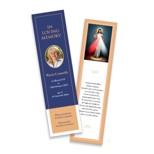 Memorial Bookmarks - Memorial Cards Ireland